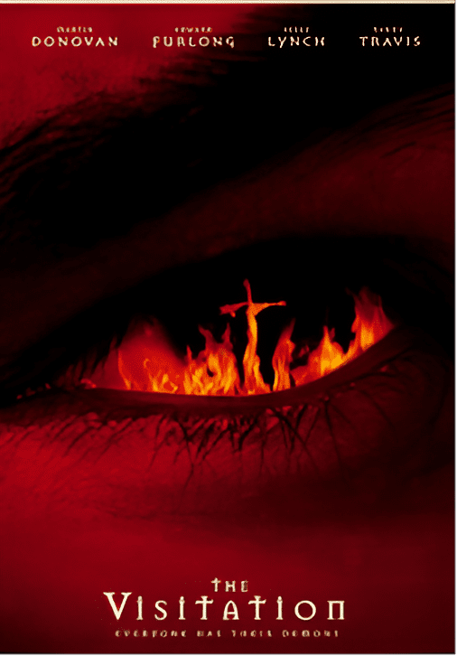 Fiery eye with a cross inside.