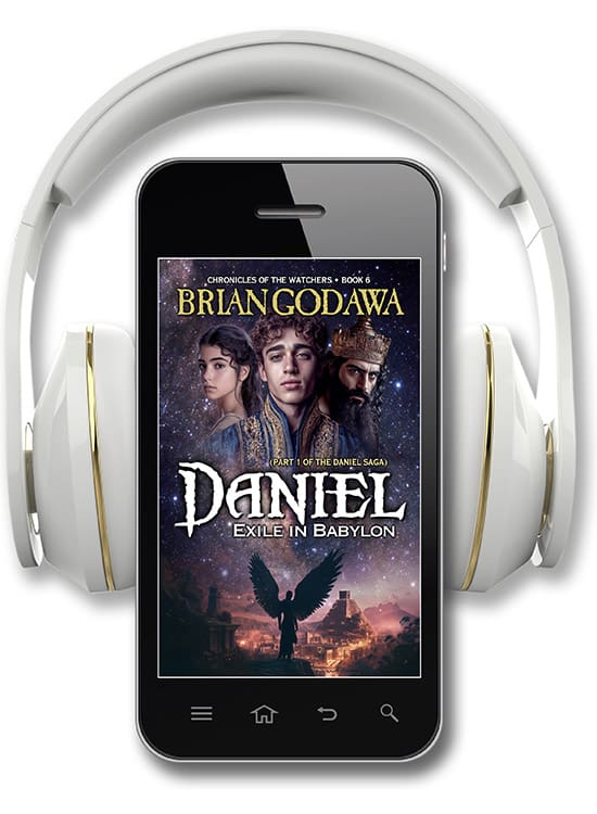 Smartphone with book cover and headphones.